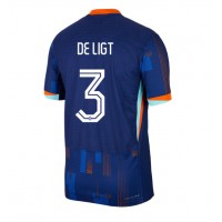 Echipament fotbal Olanda Matthijs de Ligt #3 Tricou Deplasare European 2024 maneca scurta